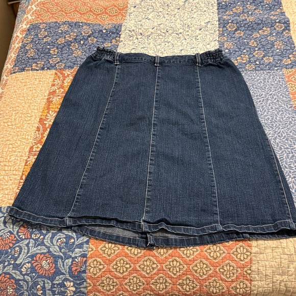 Vintage Denim Embroidered Women's Skirt - Picture 2 of 10